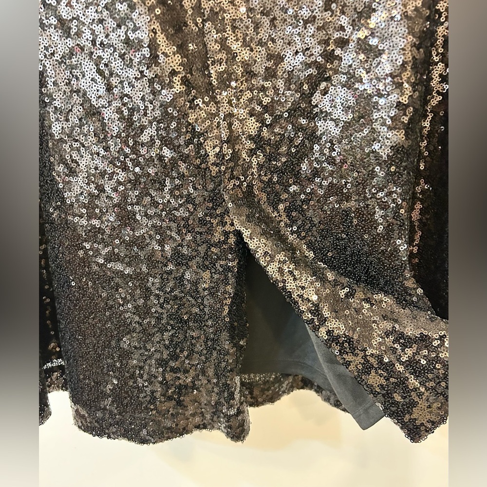 Torrid Black Sequin Midi Skirt Size 5X/28 - Picture 8 of 11